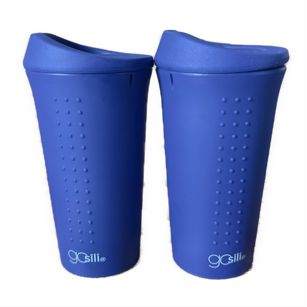 GoSili Blue Silicone Cups